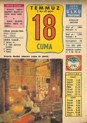 18 Temmuz 1980 Takvim Yaprağı - Doğum Günü Hediyesi EFMN15671 - Gökçekoleksiyon