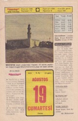 19 Ağustos 1978 Takvim Yaprağı -Doğum Günü Hediyesi EFM(N)6240 - Gökçekoleksiyon