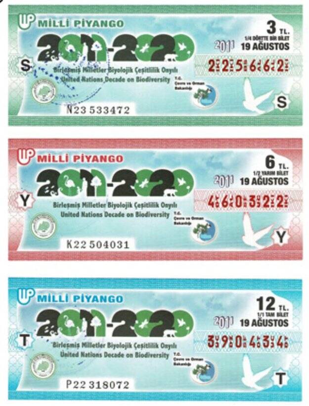 19 Ağustos 2011 Çeyrek , Yarım ve Tam Bilet S-Y-T PYB3999 - 1