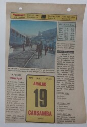 19 Aralık 1979 Takvim Yaprağı - Doğum Günü Hediyesi EFM(N)7429 - Gökçekoleksiyon