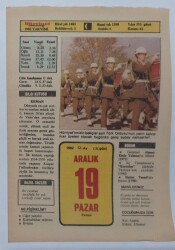 19 Aralık 1982 Takvim Yaprağı - Doğum Günü Hediyesi EFM(N)7324 - Gökçekoleksiyon