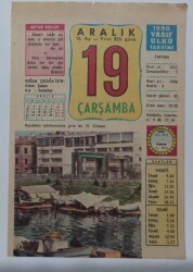 19 Aralık 1990 Takvim Yaprağı - Doğum Günü Hediyesi EFM(N)6797 - Gökçekoleksiyon