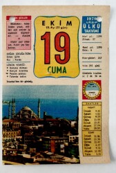 19 Ekim 1979 Takvim Yaprağı -Doğum Günü Hediyesi EFM(N)6484 - Gökçekoleksiyon
