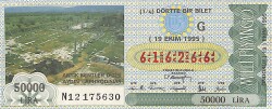 19 Ekim 1995 Piyango Bileti Dörtte Bir Bilet PYB6622 - Gökçekoleksiyon