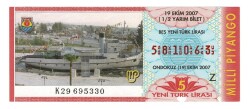 19 Ekim 2007 (12) Yarım Bilet PYB4742 - Gökçekoleksiyon