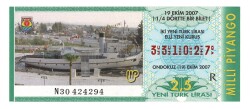 19 Ekim 2007 Çeyrek Bilet PYB4430 - 1