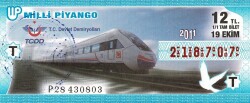 19 Ekim 2011 (T) T.C. Devlet Demiryolları (11) Tam Bilet PYB5783 - Gökçekoleksiyon