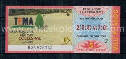 19 Eylül 2007 Yarım Bilet PYB1410 - Gökçekoleksiyon