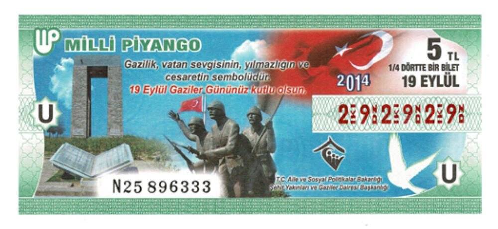 19 Eylül 2014 Varyete (14) Dörttebir Bilet Çil PYB3791 - 1