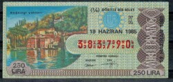 19 Haziran 1985 Piyango Bileti Çeyrek Bilet - Boğaziçi Yalıları PYB224 - Gökçekoleksiyon