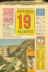 19 Haziran 1989 Takvim Yaprağı - Doğum Günü Hediyesi EFMN13802 - Gökçekoleksiyon