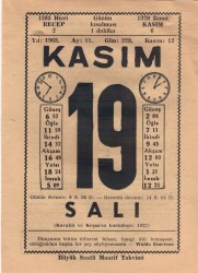 19 Kasım 1963 Takvim Yaprağı EFM(N)3692 - 3