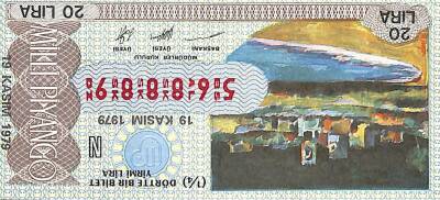 19 Kasım 1979 Piyango Bileti Çeyrek Bilet PYB6252 - 1