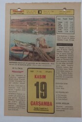 19 Kasım 1980 Takvim Yaprağı - Doğum Günü Hediyesi EFM(N)7205 - Gökçekoleksiyon