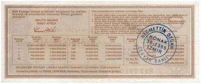 19 Kasım 1995 Çeyrek Bilet PYB2974 - 2