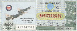 19 Kasım 1995 Piyango Bileti Dörtte Bir Bilet PYB6632 - Gökçekoleksiyon