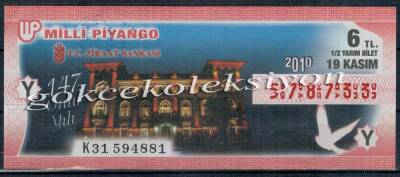 19 Kasım 2010 Yarım Bilet PYB2588 - 1