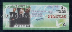 19 Kasım 2011 Çeyrek Bilet PYB1236 - Gökçekoleksiyon