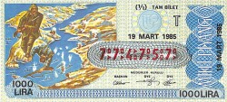 19 Mart 1985 Piyango Bileti Tam Bilet PYB6131 - Gökçekoleksiyon
