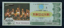 19 Mart 1997 Çeyrek Bilet PYB1118 - Gökçekoleksiyon