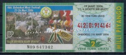 19 Mart 2006 Çeyrek Bilet PYB2260 - Gökçekoleksiyon