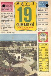 19 Mayıs 1973 Takvim Yaprağı - Doğum Günü Hediyesi EFM(N)9344 - Gökçekoleksiyon