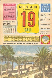 19 Nisan 1983 Takvim Yaprağı - Doğum Günü Hediyesi EFMN15141 - Gökçekoleksiyon