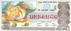 19 Ocak 1983 Piyango Bileti Çeyrek Bilet PYB6484 - Gökçekoleksiyon
