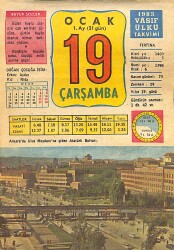 19 Ocak 1983 Takvim Yaprağı - Doğum Günü Hediyesi EFMN15090 - Gökçekoleksiyon