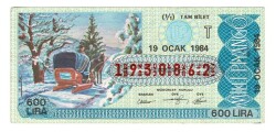 19 Ocak 1984 (11) Tam Bilet PYB5263 - Gökçekoleksiyon