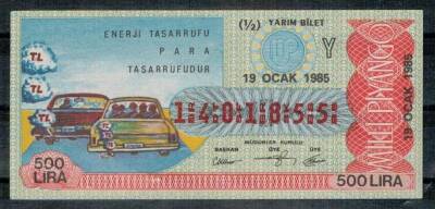 19 Ocak 1985 Yarım Bilet PYB240 - 1