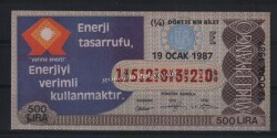 19 Ocak 1987 Piyango Bileti Çeyrek Bilet PYB1698 - Gökçekoleksiyon