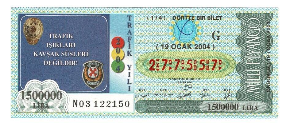19 Ocak 2004 (14) Dörtte Bir Bilet PYB4776 - 1