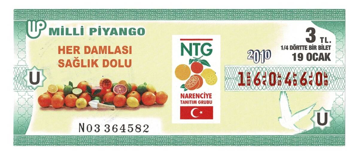 19 Ocak 2010 Çeyrek Bilet PYB4437 - 1