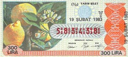 19 Şubat 1983 Piyango Bileti Yarım Bilet PYB6438 - Gökçekoleksiyon