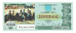 19 Şubat 1997 (14) Dörtte Bir Bilet PYB5093 - Gökçekoleksiyon