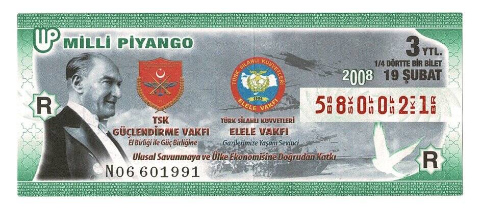 19 Şubat 2008 (14) Dörtte Bir Bilet PYB4702 - 1