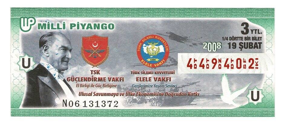 19 Şubat 2008 (14) Dörtte Bir Bilet PYB4703 - 1