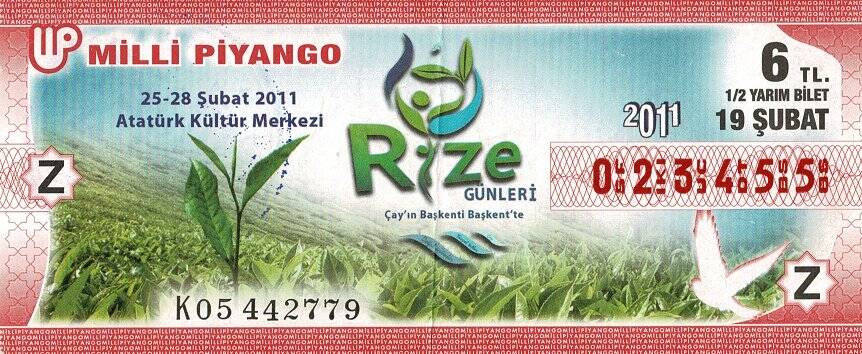 19 Şubat 2011 (Z) Rize Günleri (12) Yarım Bilet PYB5814 - 1