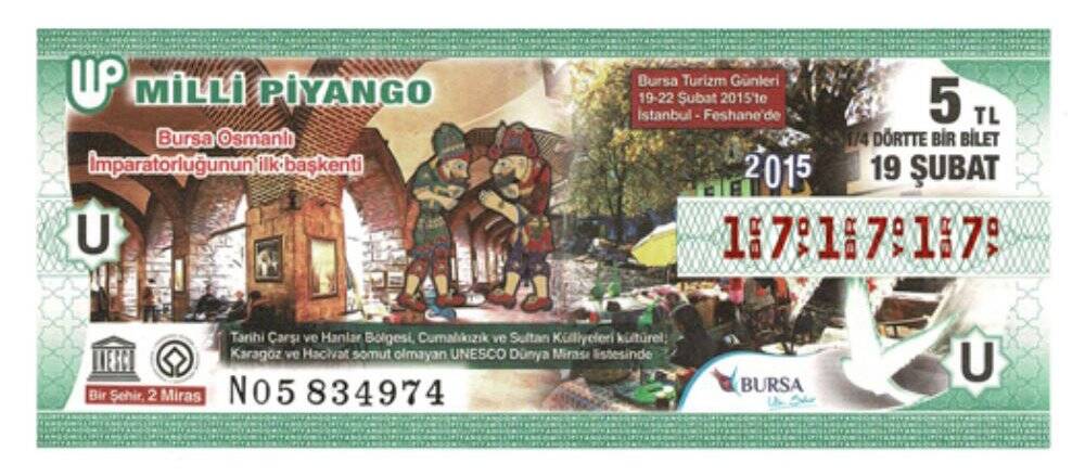 19 Şubat 2015 Varyete (14) Dörttebir Bilet Çil PYB3799 - 1