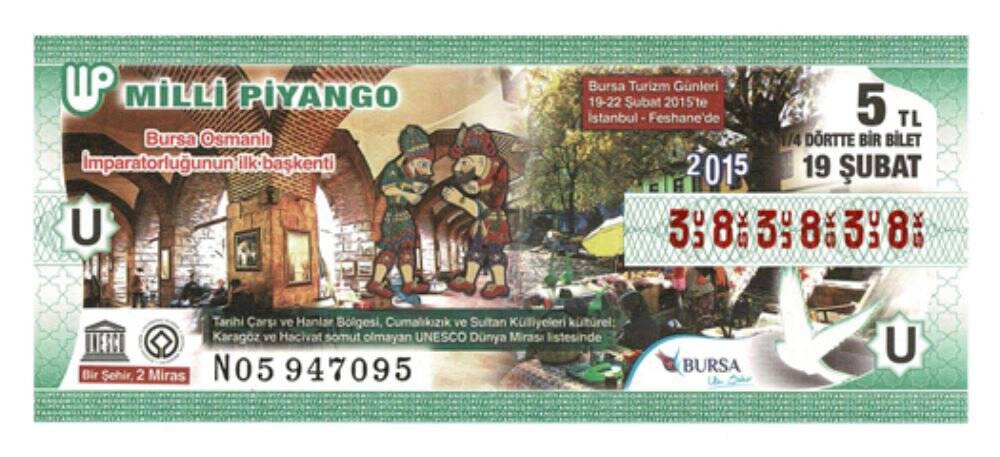 19 Şubat 2015 Varyete (14) Dörttebir Bilet Çil PYB3801 - 1