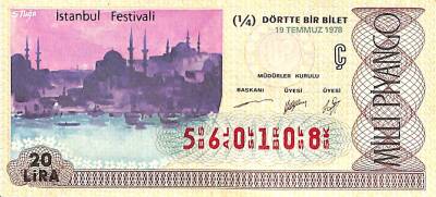 19 Temmuz 1978 Piyango Bileti Çeyrek Bilet PYB6229 - 1