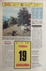 19 Temmuz 1978 Takvim Yaprağı - Doğum Günü Hediyesi EFM(N)9390 - Gökçekoleksiyon