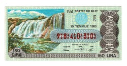 19 Temmuz 1983 Piyango Bileti (14) Çeyrek Bilet PYB5931 - Gökçekoleksiyon