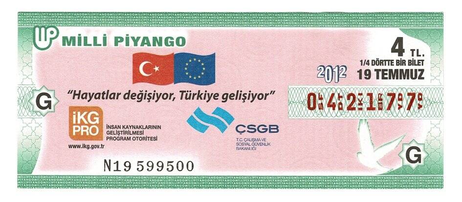 19 Temmuz 2012 (14) Dörtte Bir Bilet PYB4544 - 1