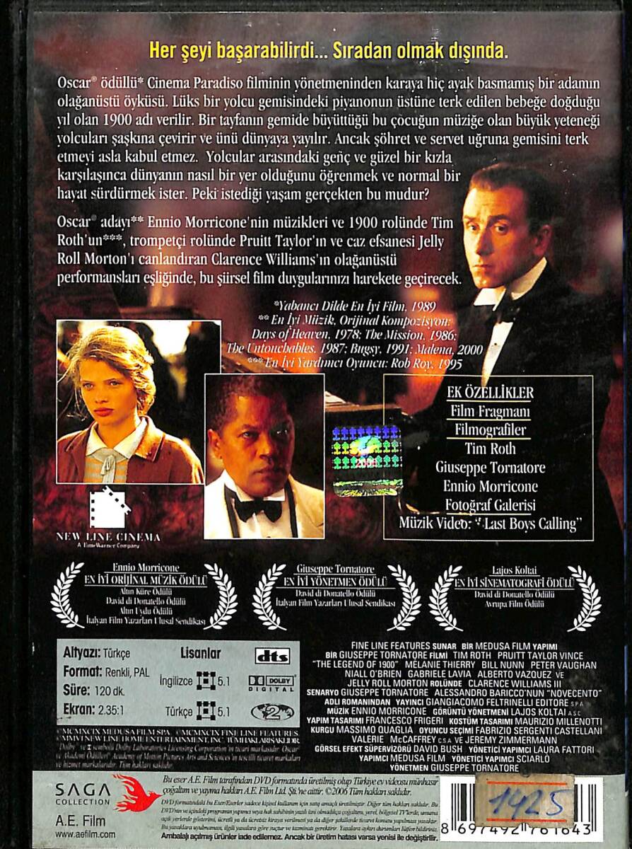 1900 Efsanesi - The Legend Of DVD (İkinci El) DVD2729 - 2