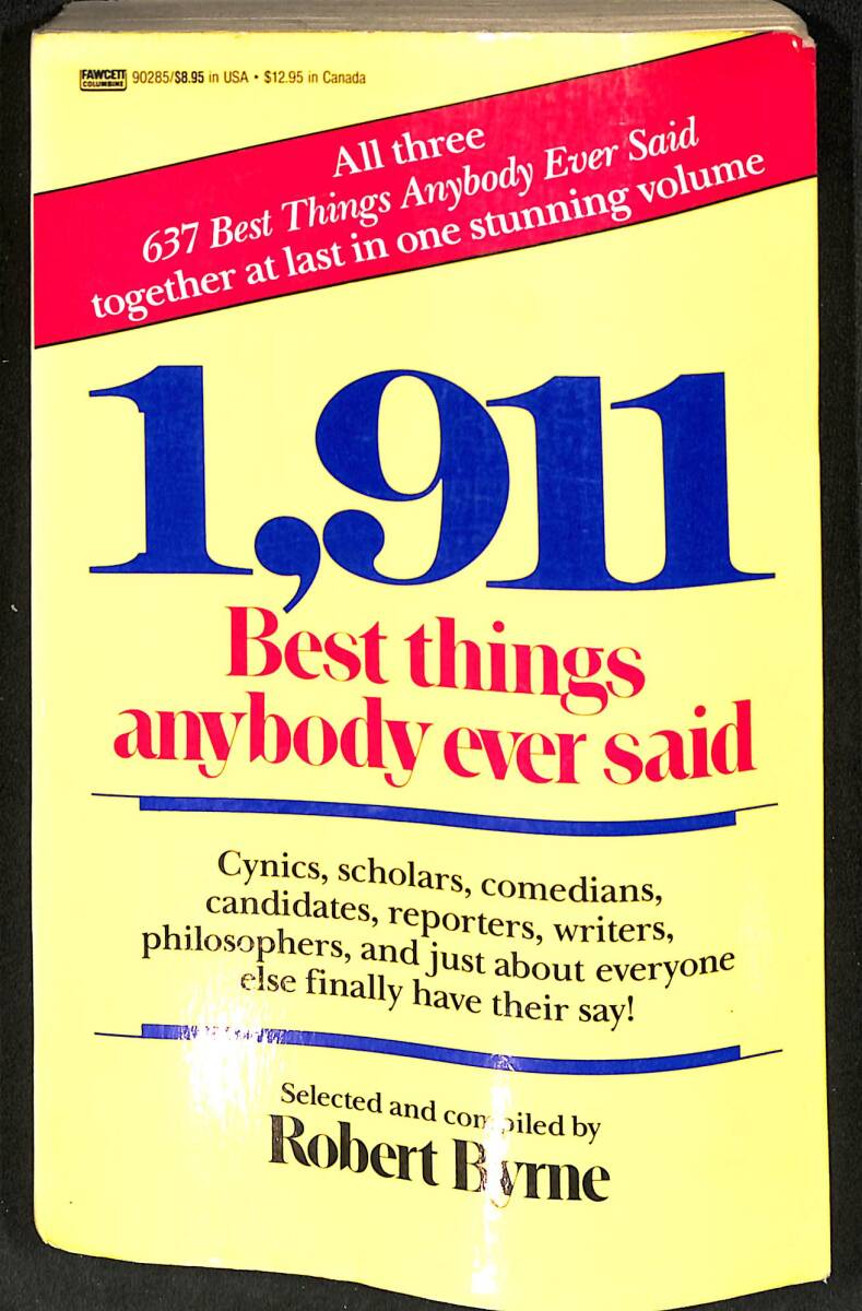 1,911 Best Things Anybody Ever Said NDR92624 - 1