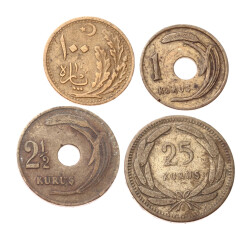 1920's - 1940's -1950's Madeni Para Lotu TCM3337 - Gökçekoleksiyon