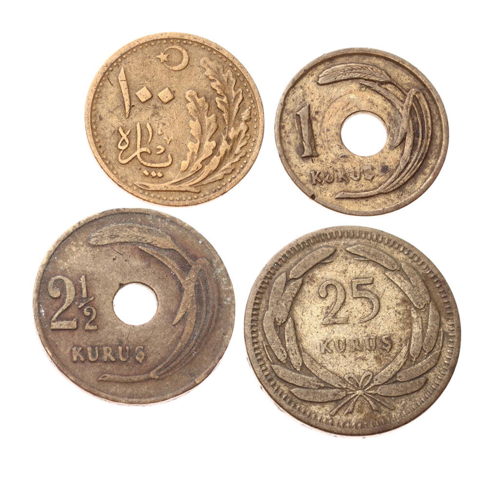 1920's - 1940's -1950's Madeni Para Lotu TCM3337 - 1