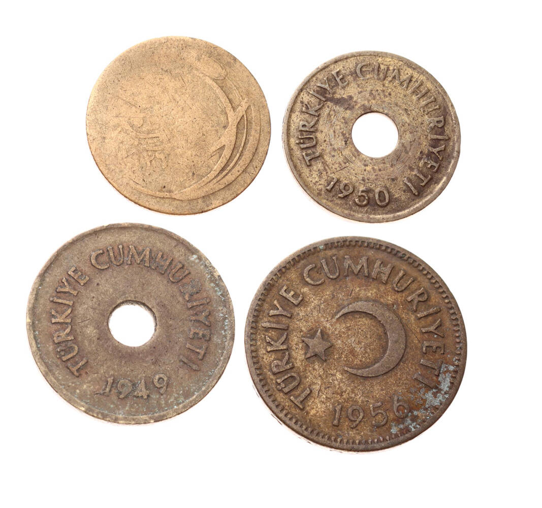1920's - 1940's -1950's Madeni Para Lotu TCM3337 - 2